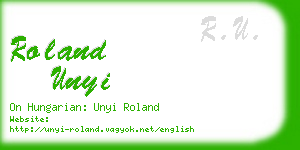 roland unyi business card